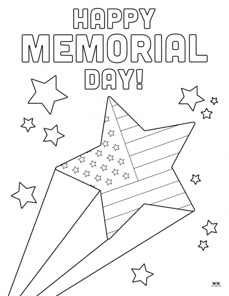 Memorial Day Coloring Pages -  FREE Pages  Printabulls