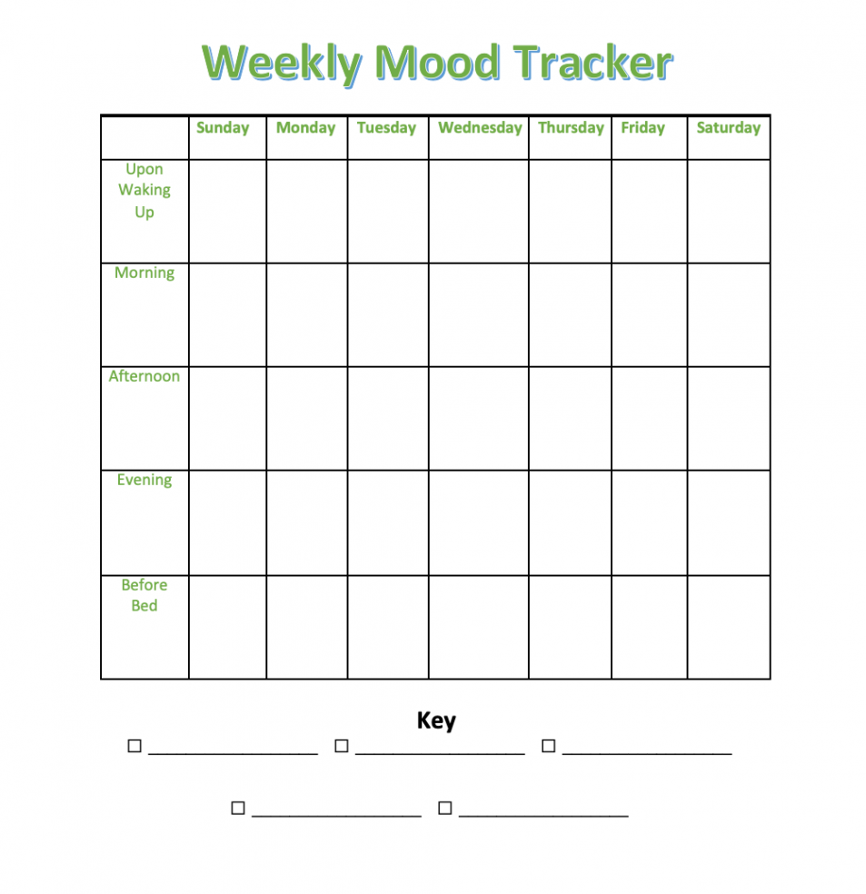 Mood Tracker Printables to Aid in Self-Awareness