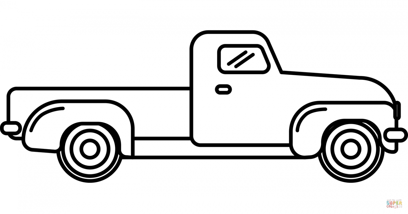 Old Pickup Truck coloring page  Free Printable Coloring Pages