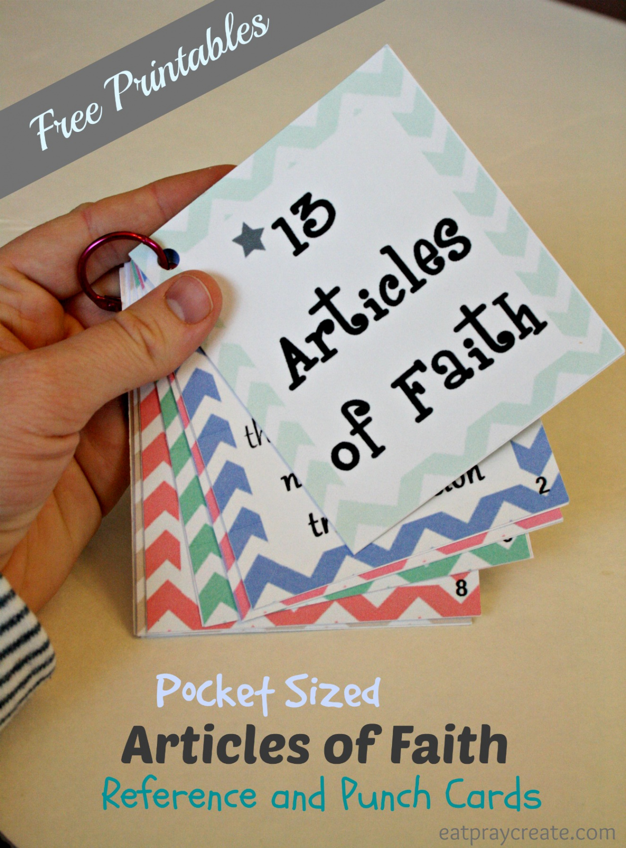 Pocket Sized Articles of Faith Cards -