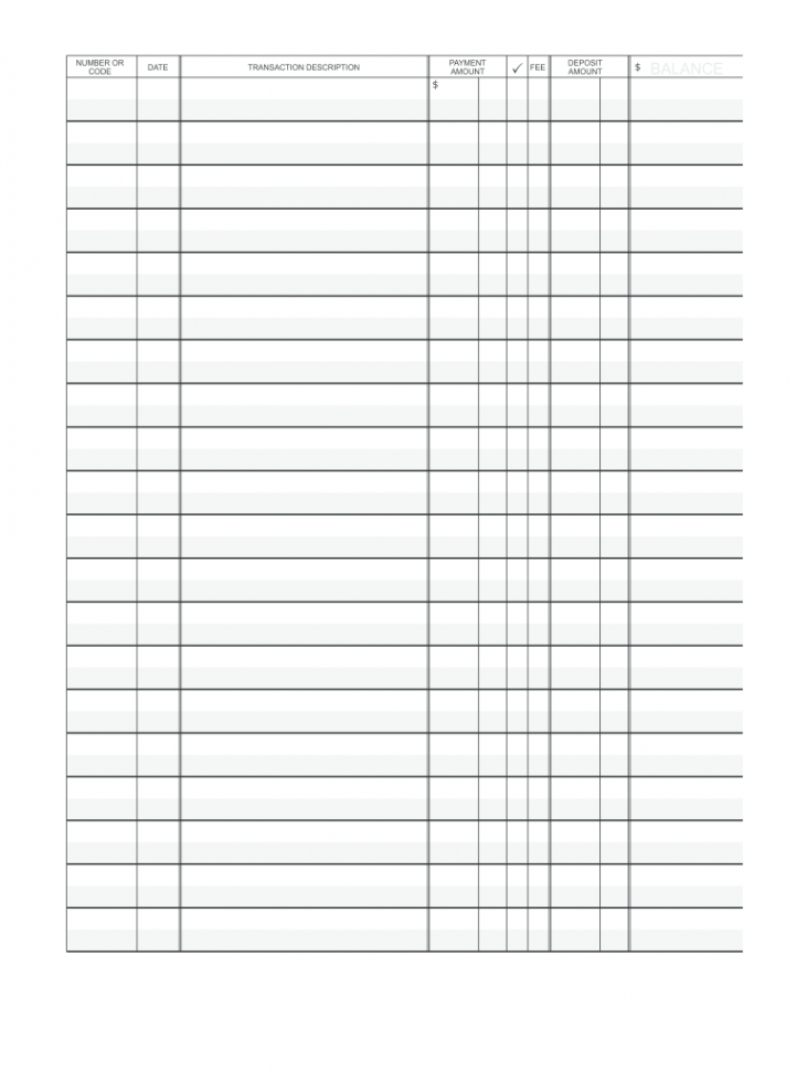 Printable Check Register - Fill Online, Printable, Fillable, Blank