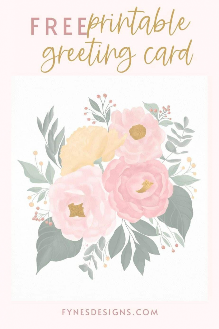 Printable Floral Card  Phoenix lifestyle  Love and Specs