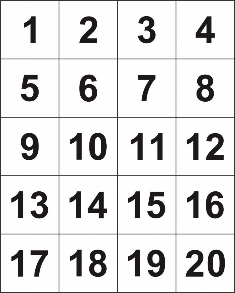 Printable+Numbers++  Printable numbers, Large printable