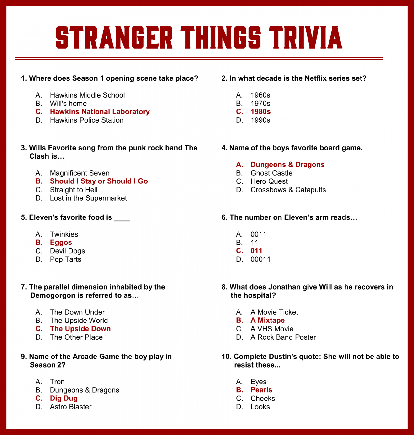 Printable Trivia Questions and Answers  Trivia questions and