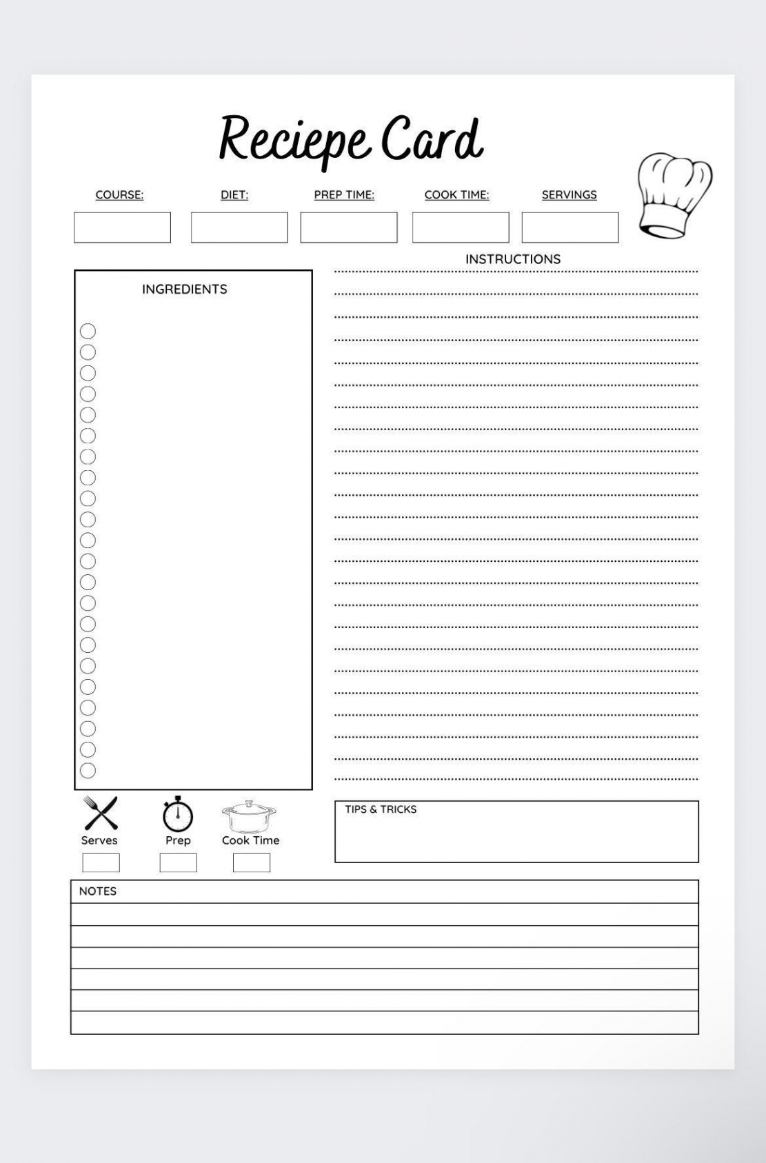 Recipe Cardsmeal Prepmeal Planningrecipe Sheetsrecipe - Etsy