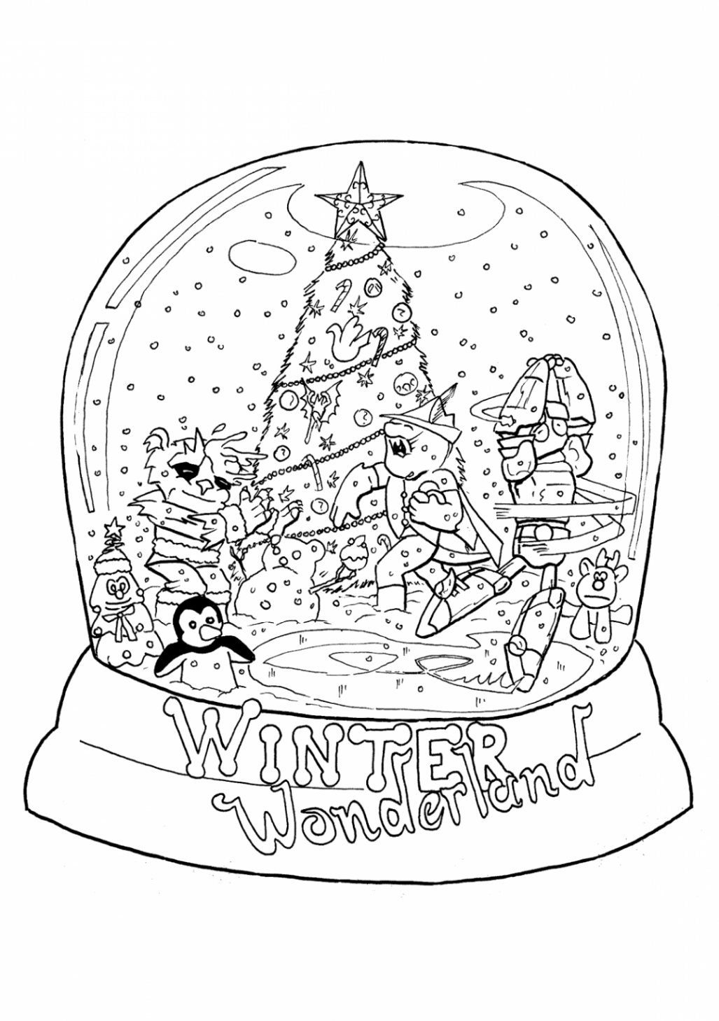 Snowglobe Coloring Pages - Best Coloring Pages For Kids