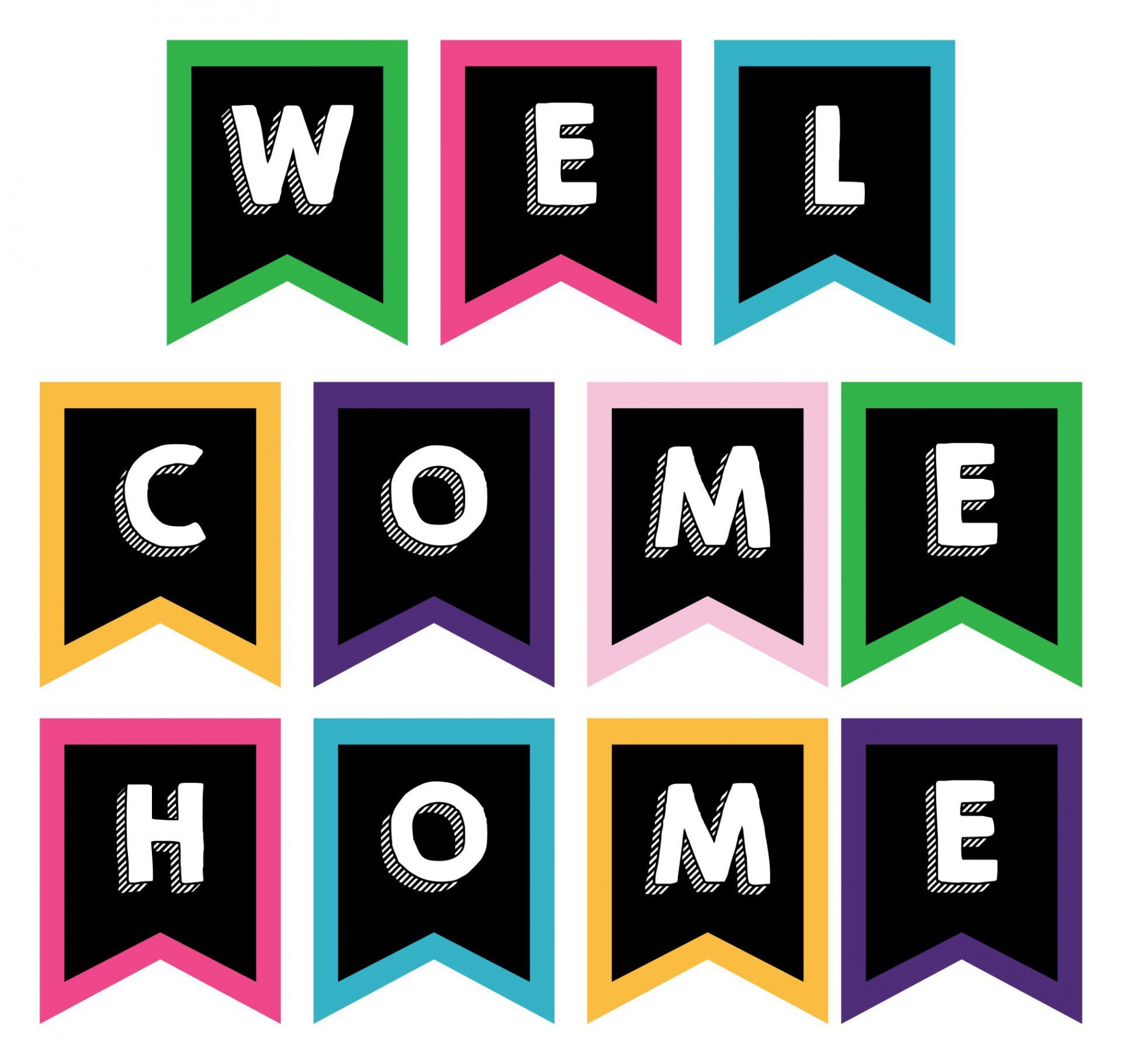 Welcome Home Banner Printable Free  Welcome banner printable