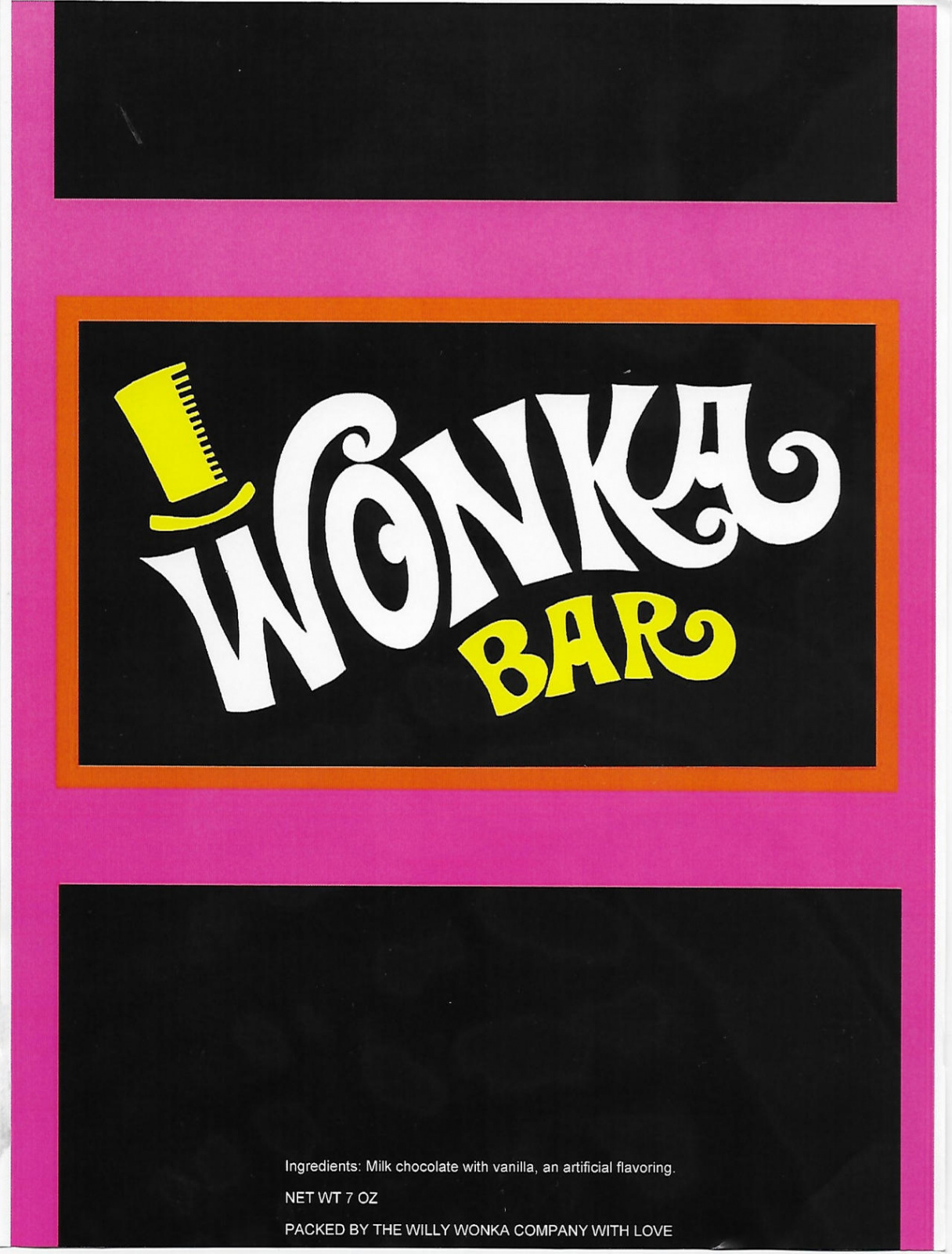 Wonka Bar Wrapper Printable by BerryViolet on DeviantArt