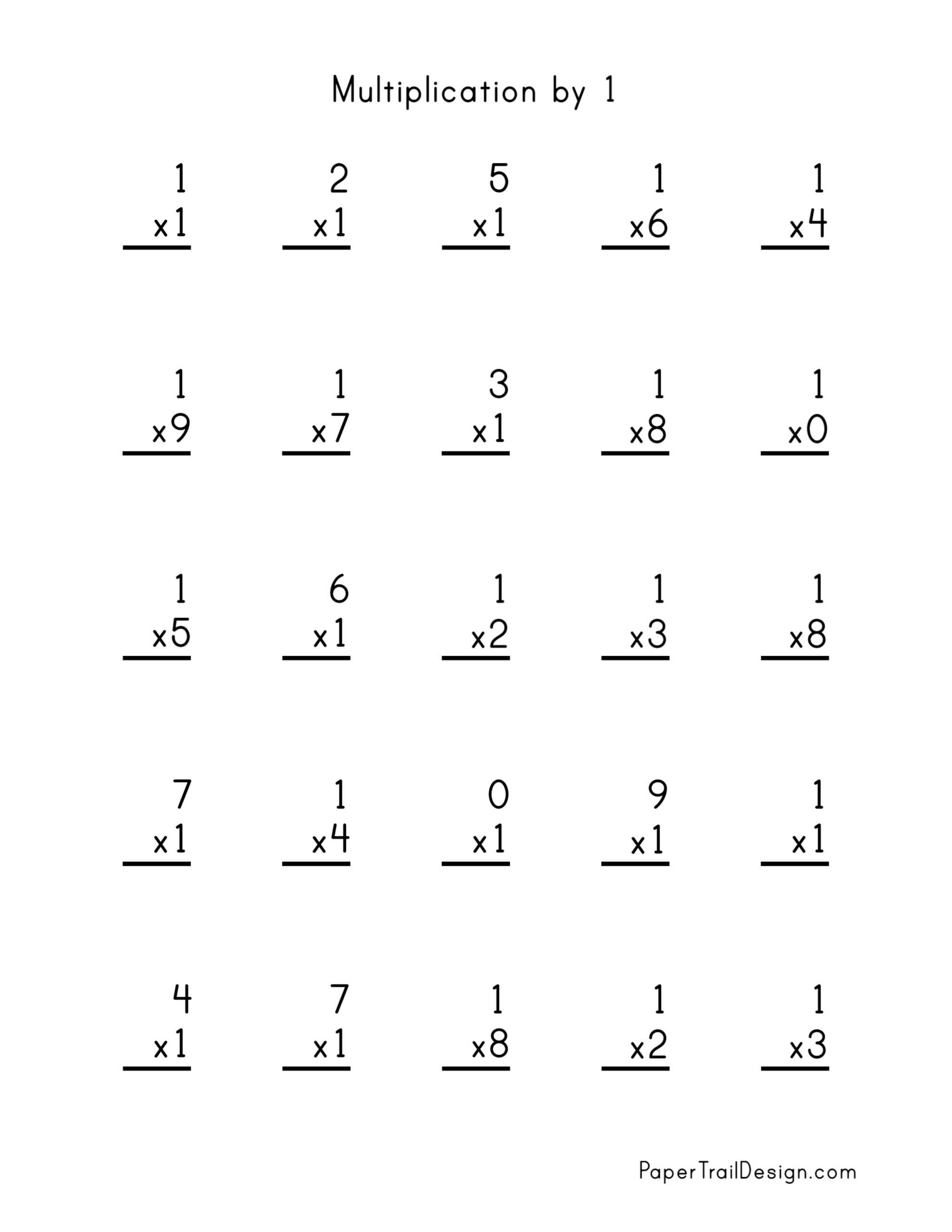 Free Multiplication Worksheets Printable 6