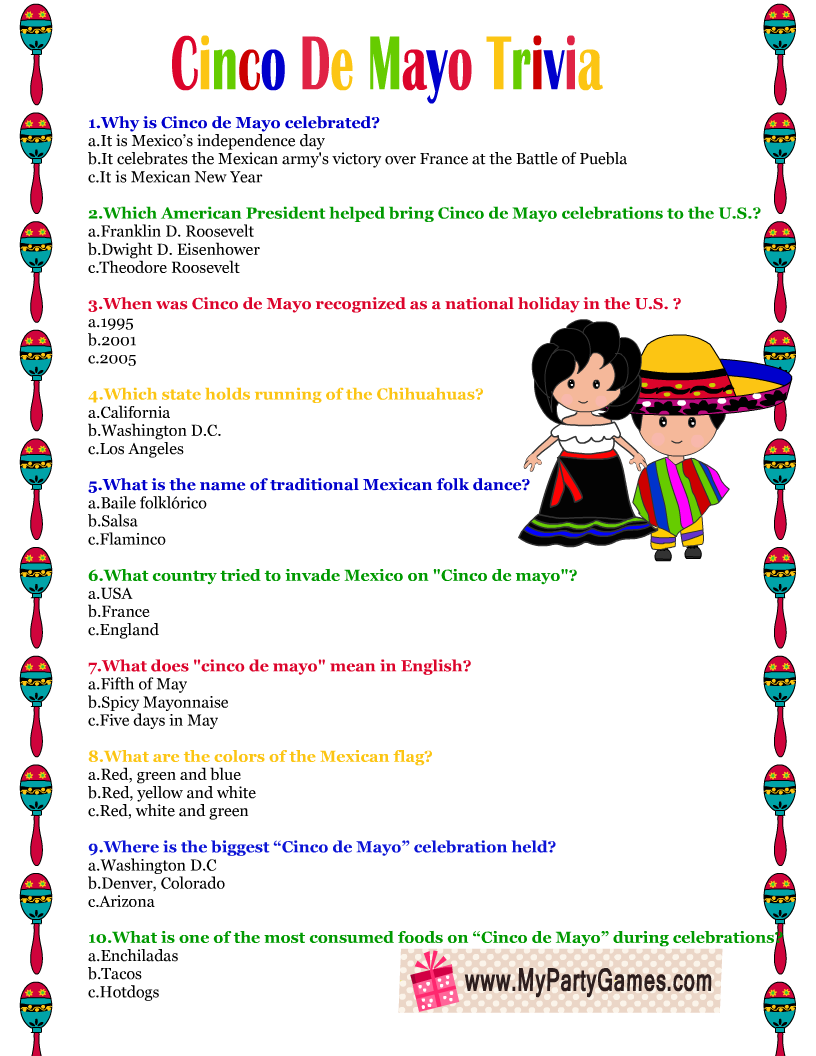 30 Cinco De Mayo Worksheets 10