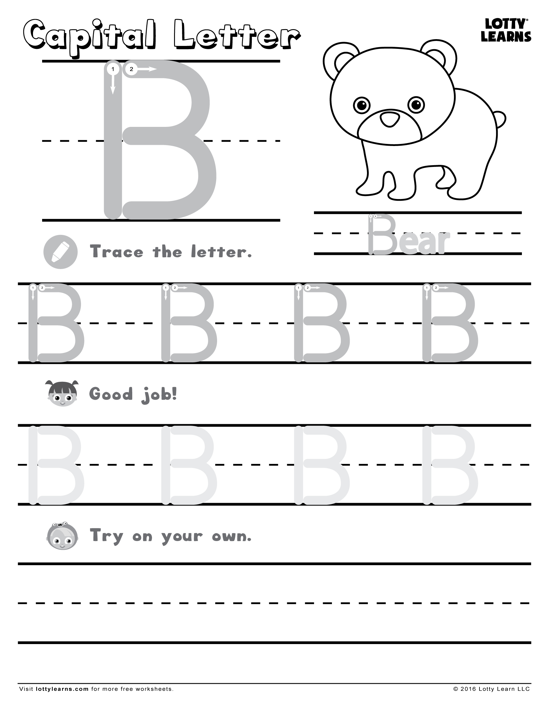 61 Letter B Worksheets Preschool 19