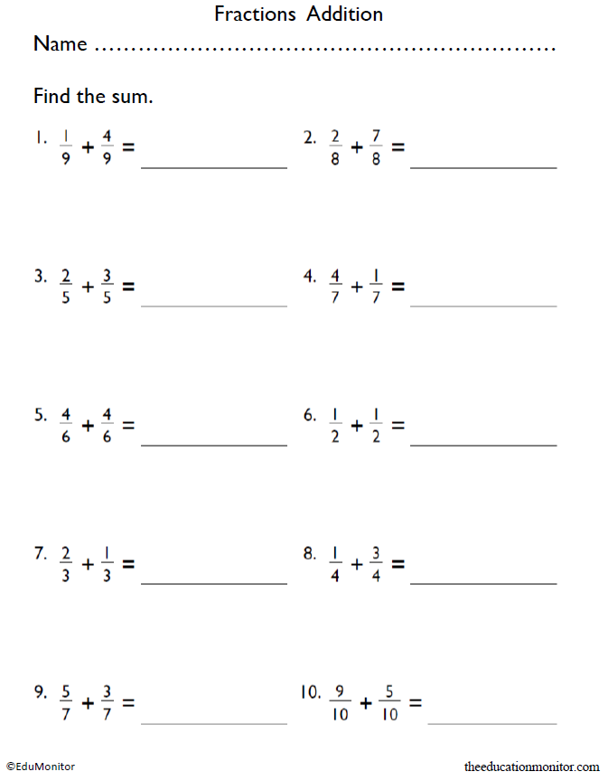 62 4Th Grade Fractions Worksheets 38