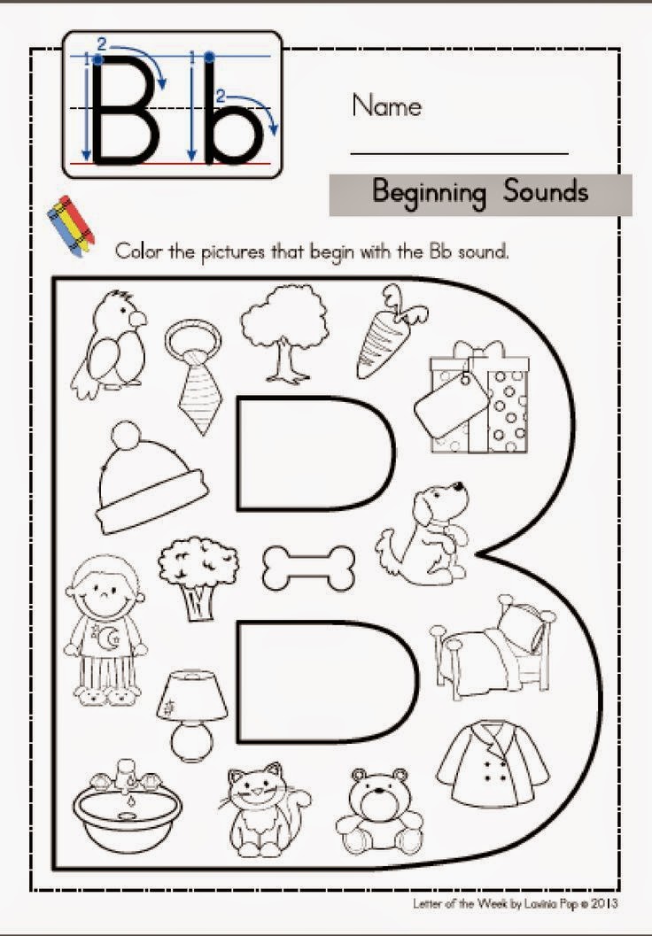 80 Printable Letter B Preschool Worksheet 58