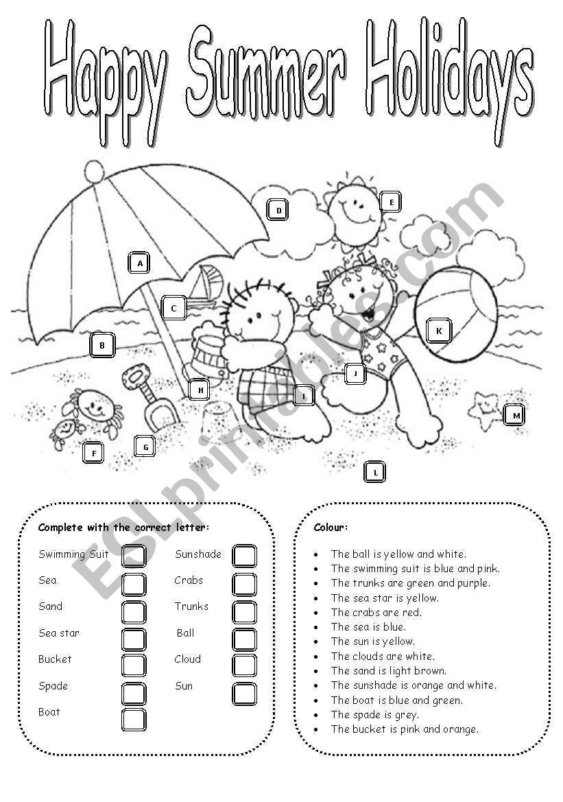 Best 45 Summer Holiday Worksheets For Preschool Ideas 42