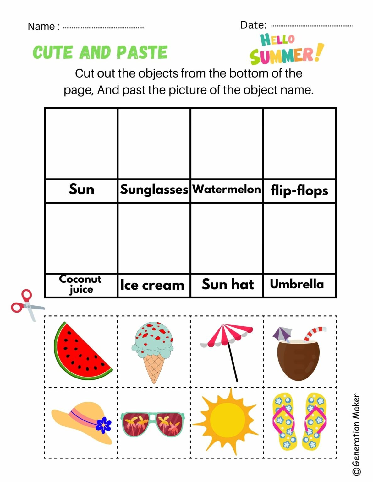 Best 45 Summer Worksheets For Class 1 Ideas 3