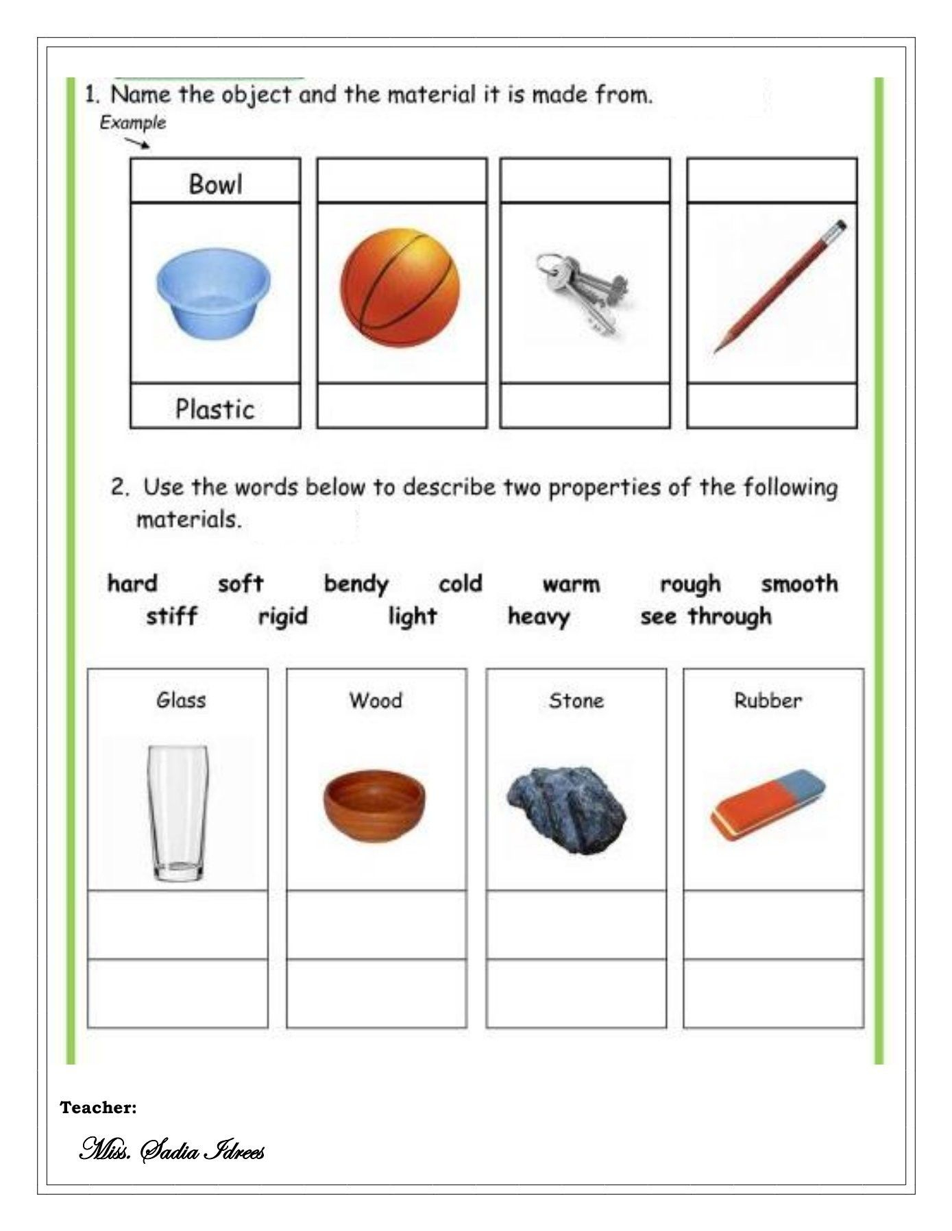 20 1St Grade Science Worksheets Free Printable Pdf