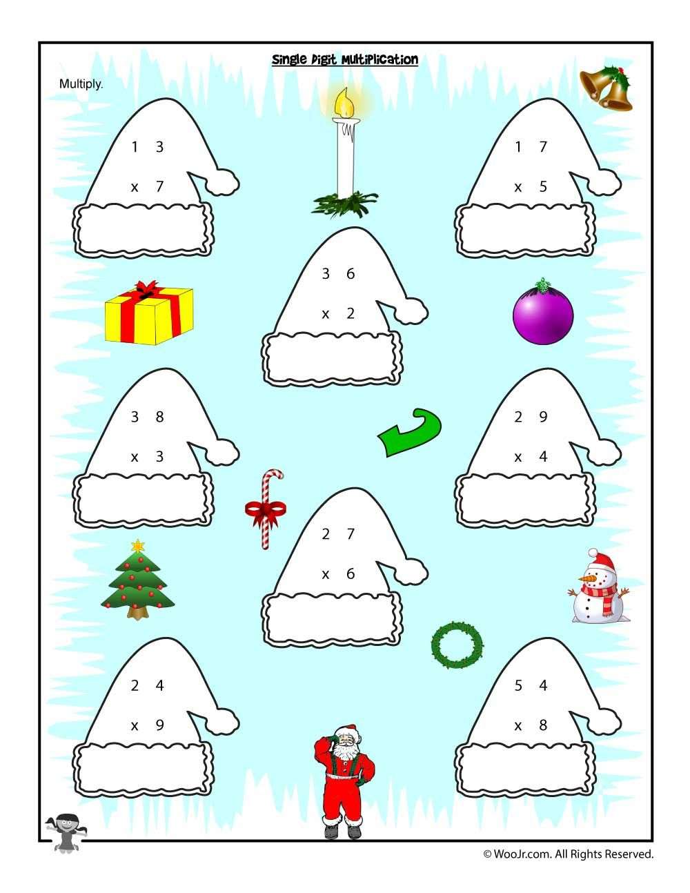 20 4Th Grade Math Worksheets Christmas Pdf