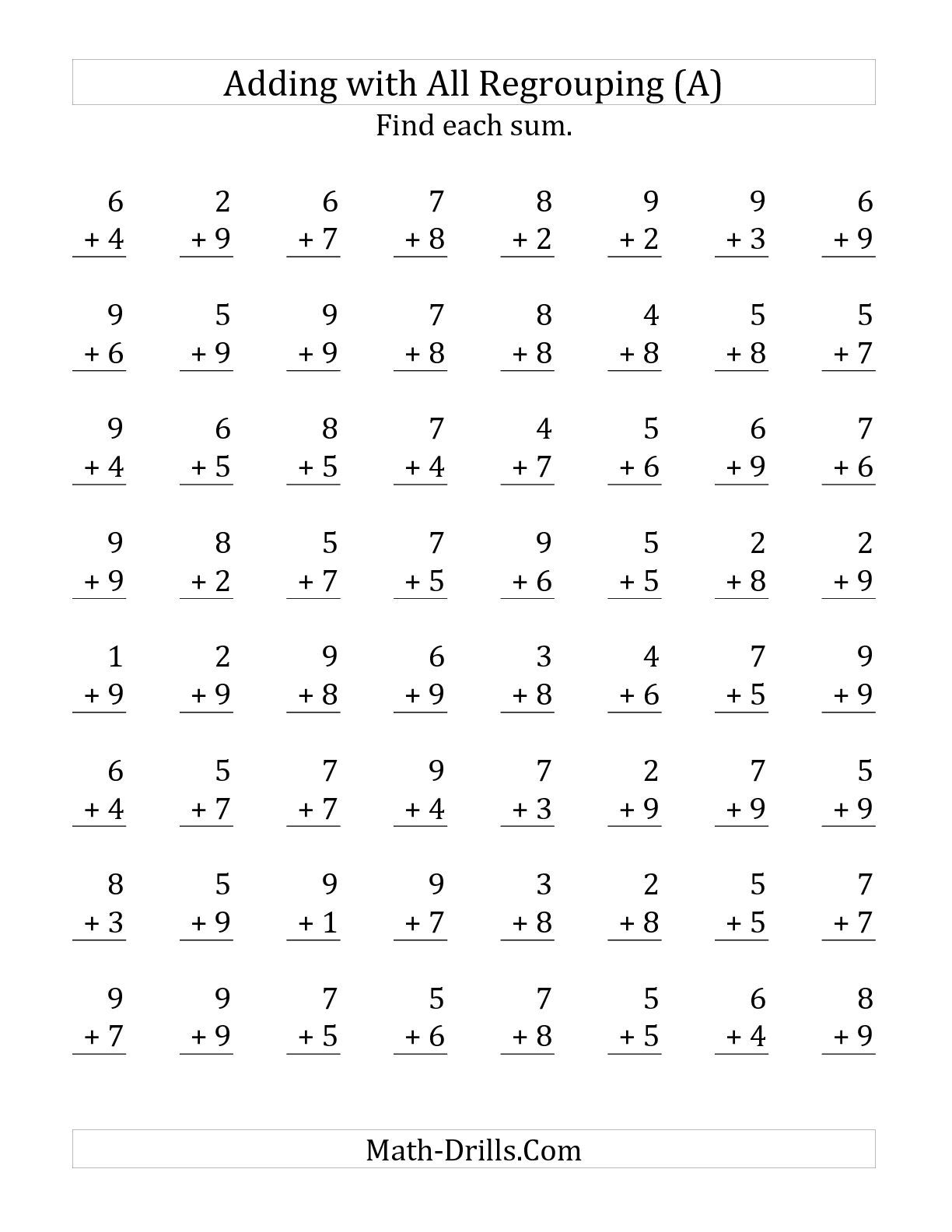 20 Addition For 2Nd Grade Worksheets Free