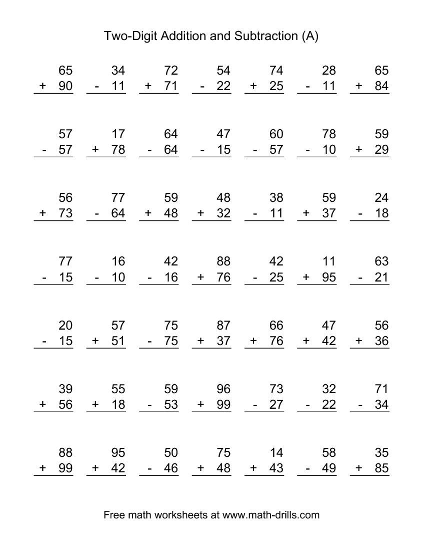 20 Addition For 2Nd Grade Worksheets Free