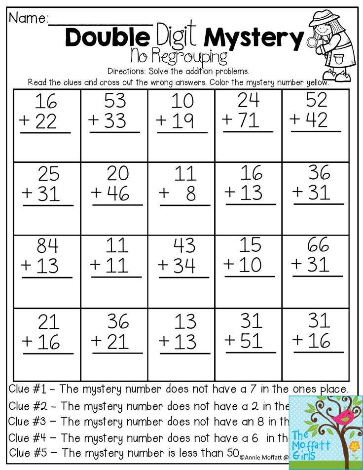 20 Addition For 2Nd Grade Worksheets Free