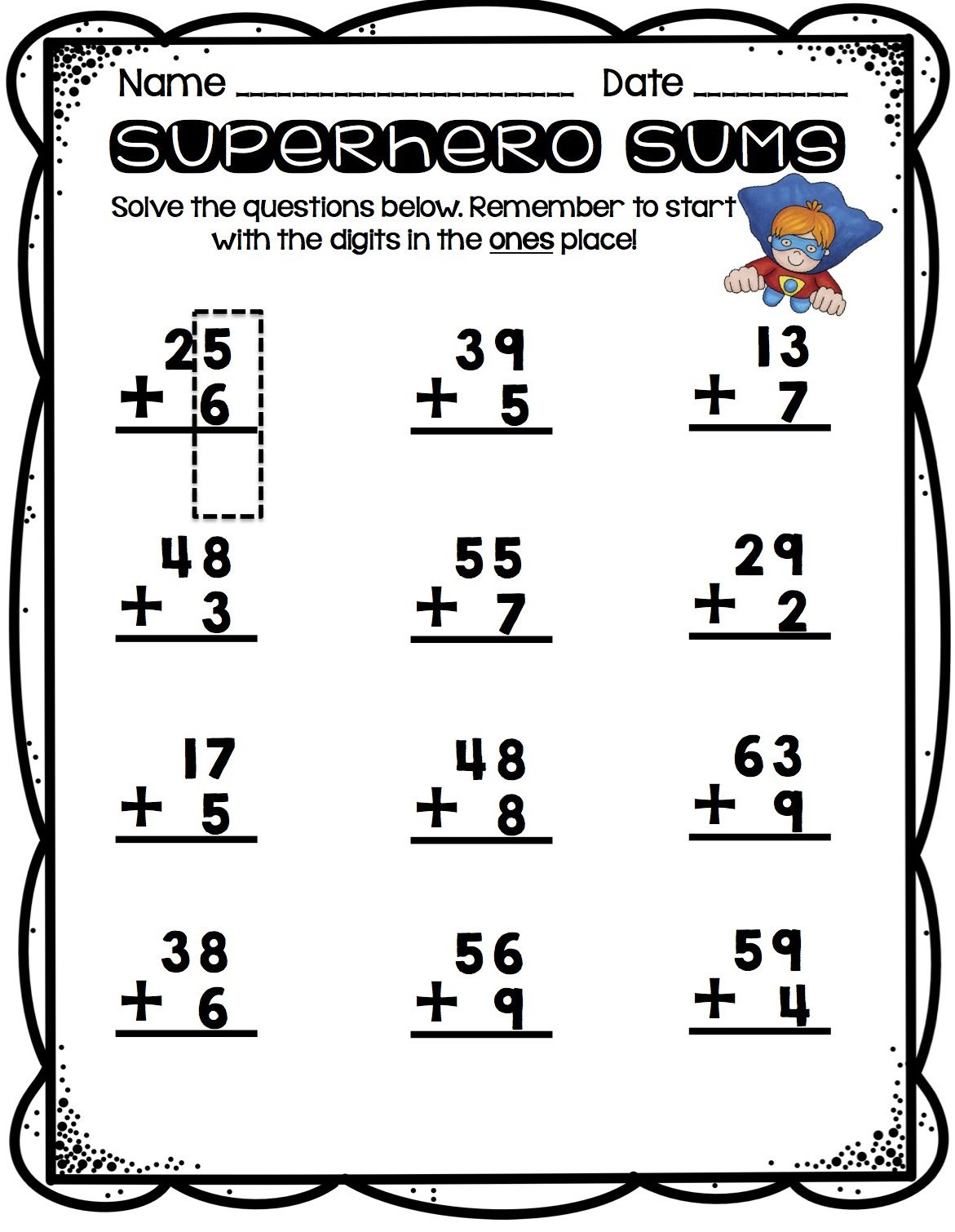 20 Addition Without Regrouping Worksheets For Grade 1 Free