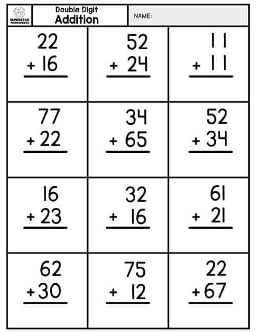 20 Addition Without Regrouping Worksheets For Grade 1 Pdf