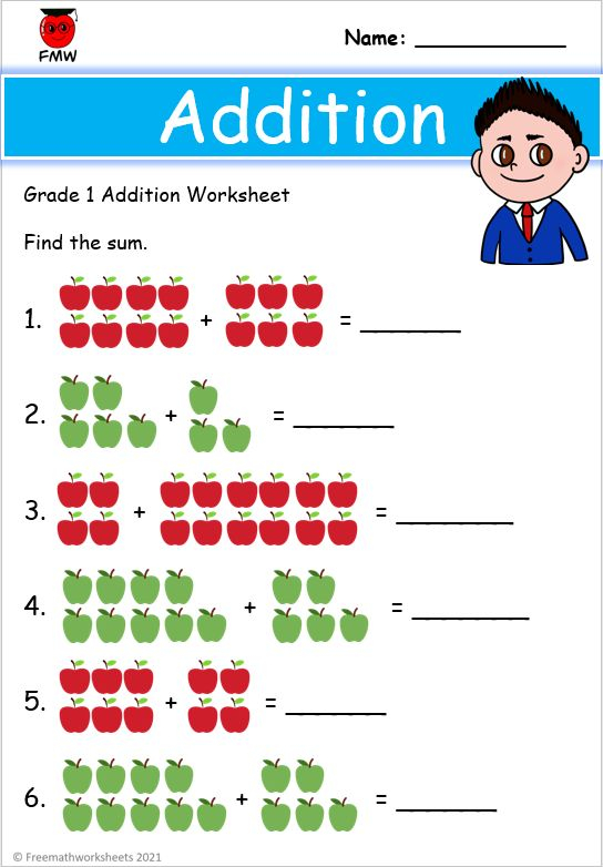 20 Addition Worksheets For Class 1 Pdf