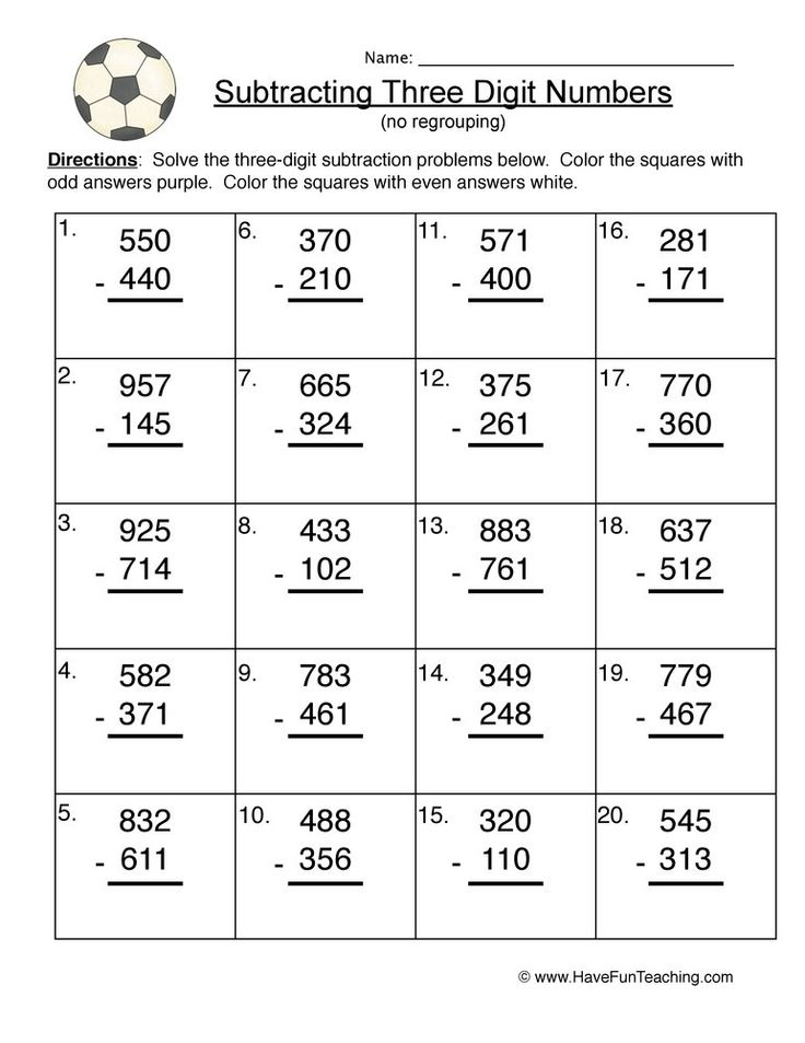 20 Addition Worksheets Grade 1 Three Digit Free