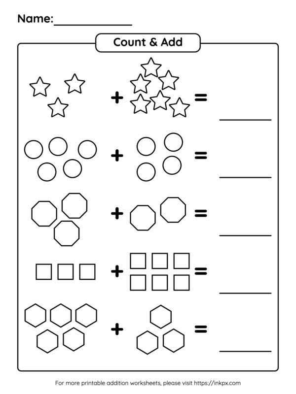 20 Addition Worksheets Kindergarten 2 Free