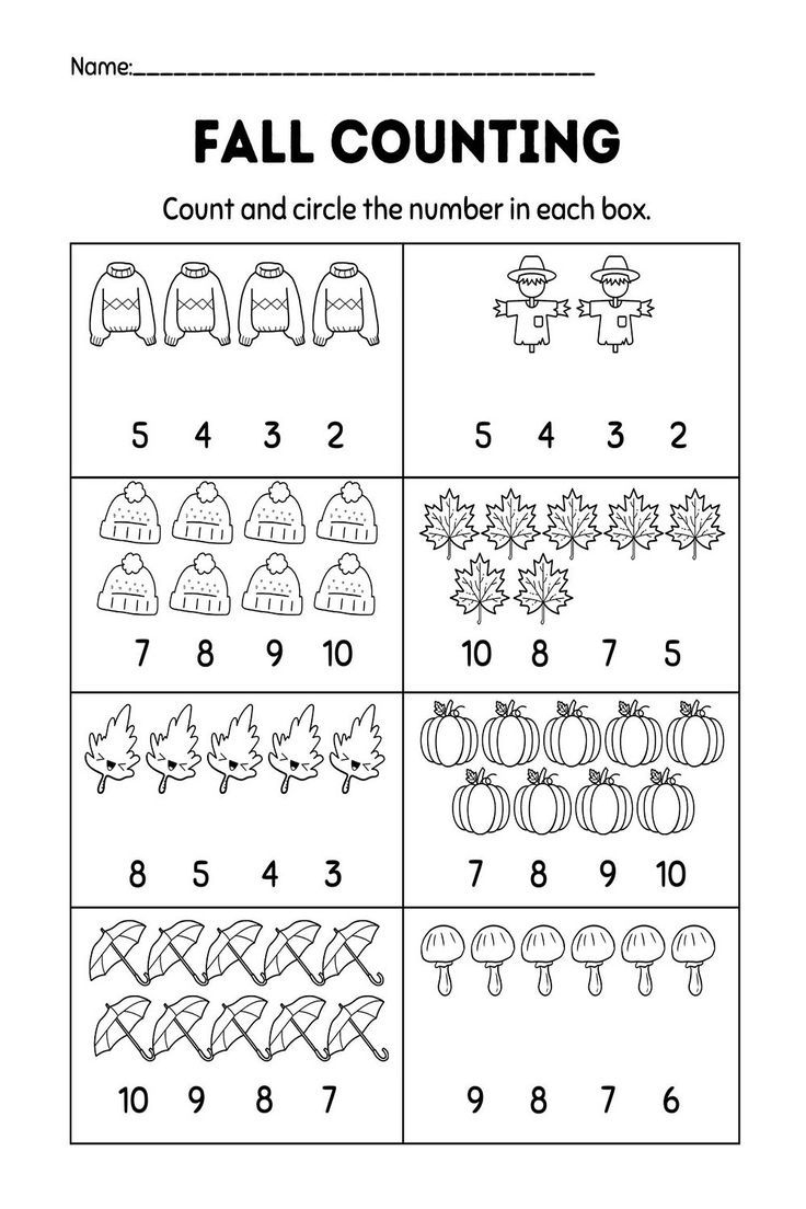 20 Counting And Circle Worksheet Free