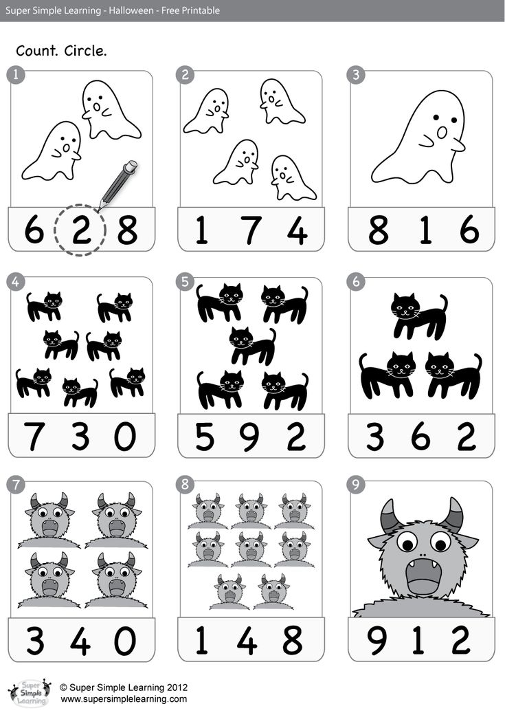 20 Counting And Circle Worksheet Free