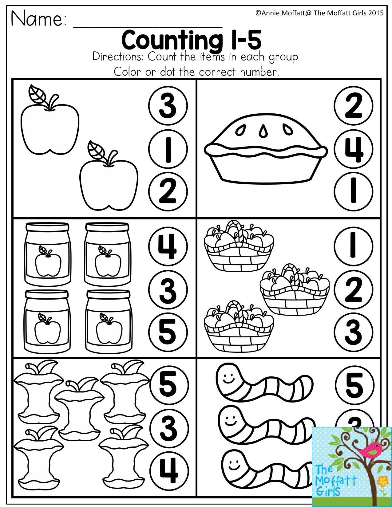 20 Counting Objects Worksheets For Kindergarten Free