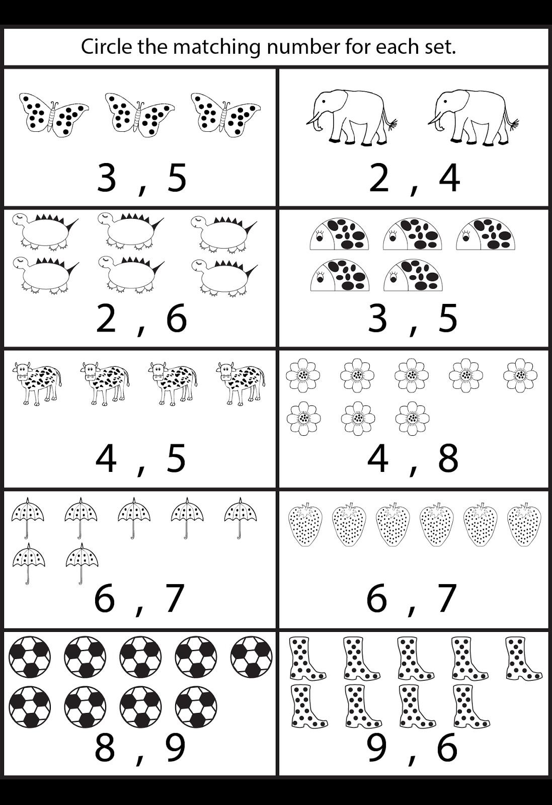 20 Counting Objects Worksheets For Kindergarten Free