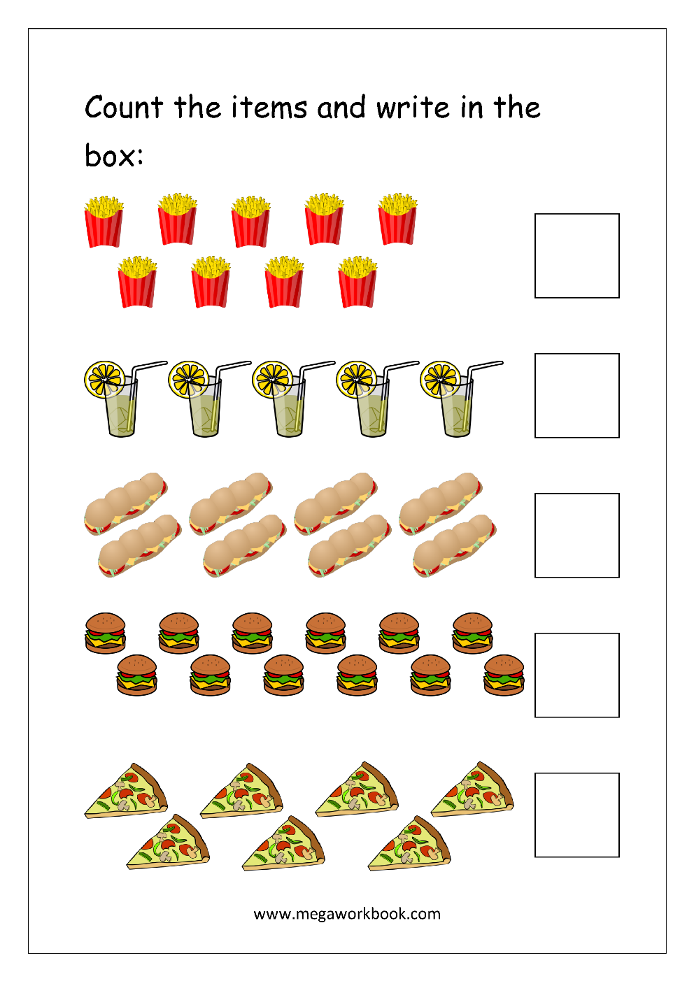 20 Counting Objects Worksheets For Kindergarten Pdf