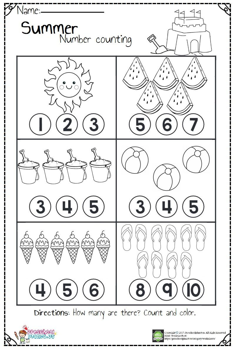 20 Counting Objects Worksheets For Kindergarten Pdf