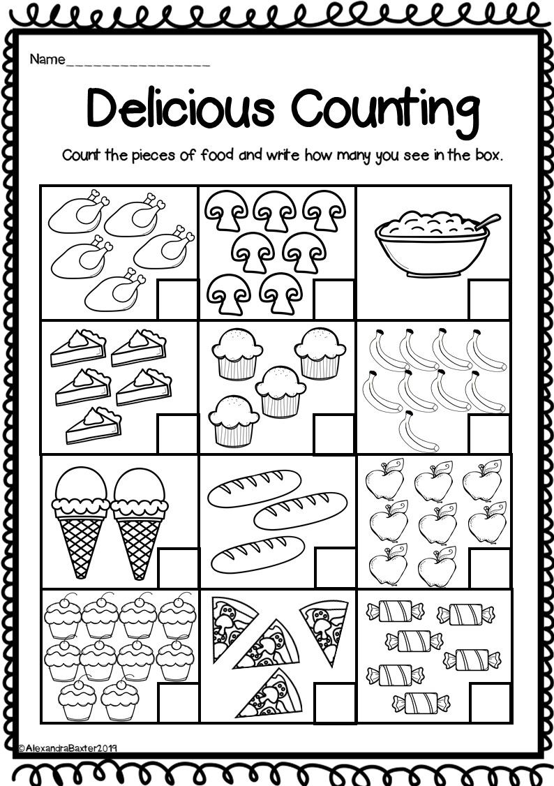 20 Counting Objects Worksheets For Kindergarten Pdf