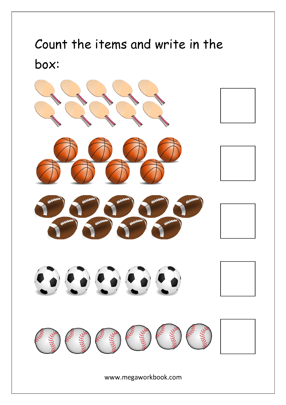 20 Counting Objects Worksheets For Kindergarten Pdf