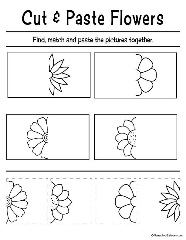 20 Cut And Paste Worksheets Pizza Free