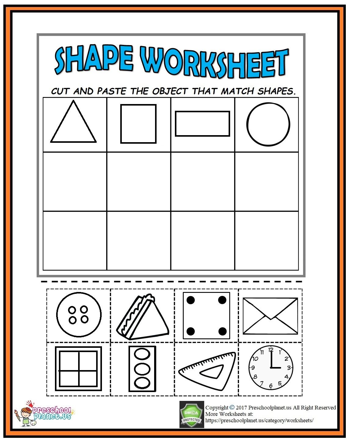 20 Cut And Paste Worksheets Pizza Pdf