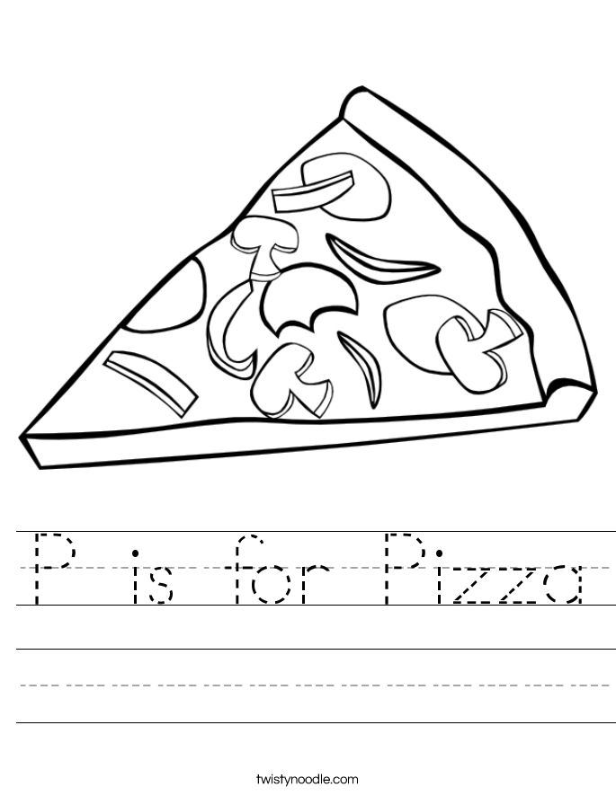 20 Cut And Paste Worksheets Pizza Pdf