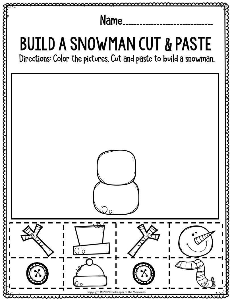 20 Cut And Paste Worksheets Preschool Free Free