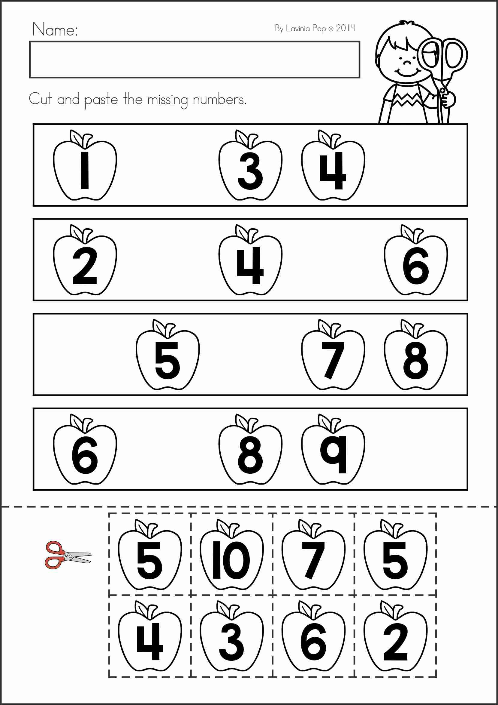 20 Cut And Paste Worksheets Preschool Free Free