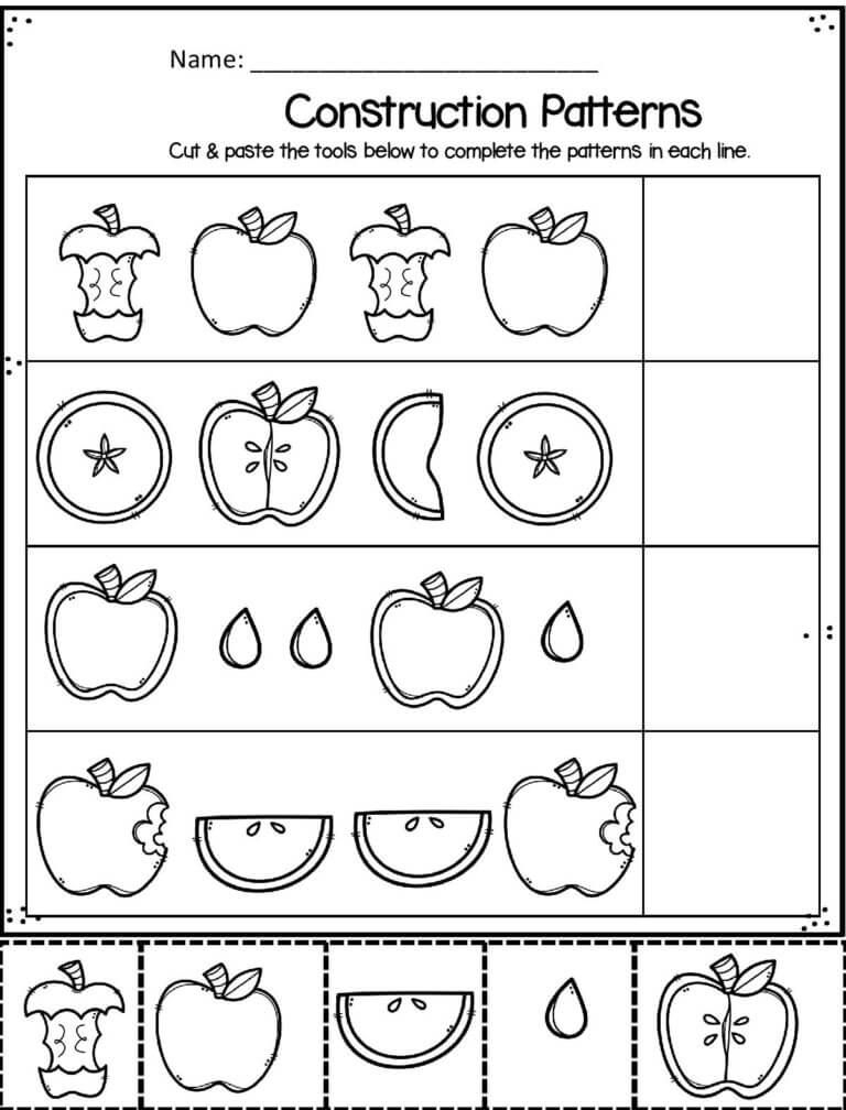 20 Cut And Paste Worksheets Preschool Free Pdf