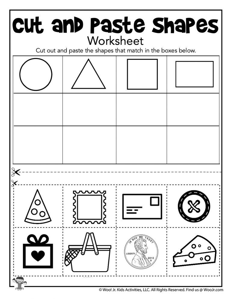 20 Cut And Paste Worksheets Preschool Free Pdf