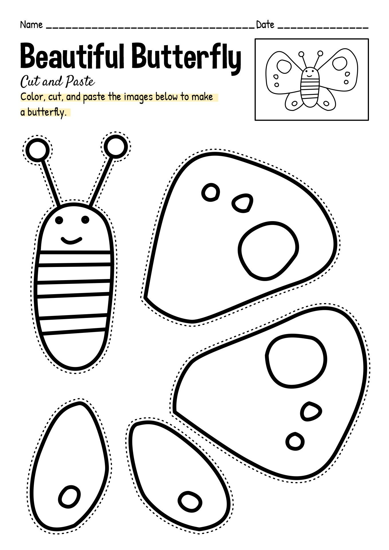 20 Cut And Paste Worksheets Preschool Free Pdf