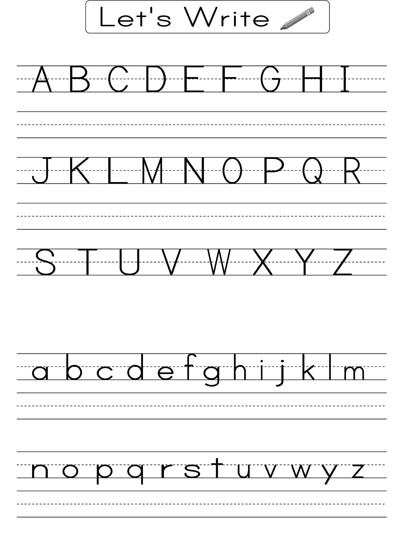 20 English Worksheets For Kindergarten Small Letters Free