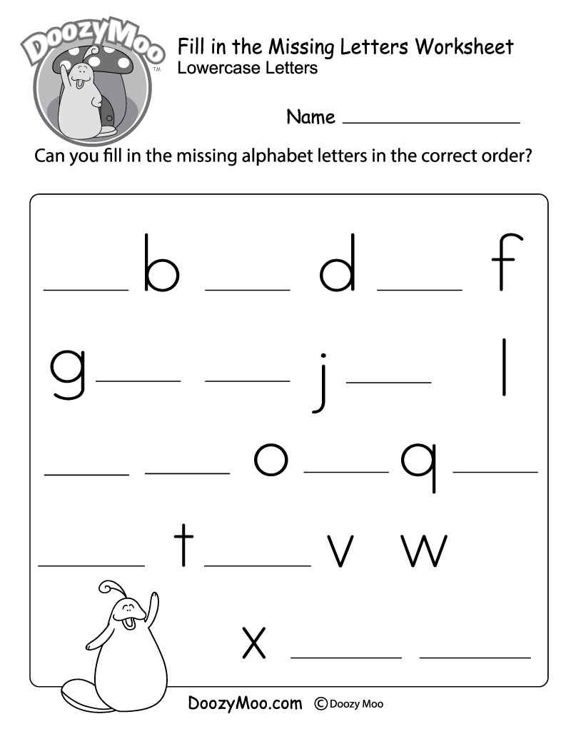 20 English Worksheets For Kindergarten Small Letters Pdf