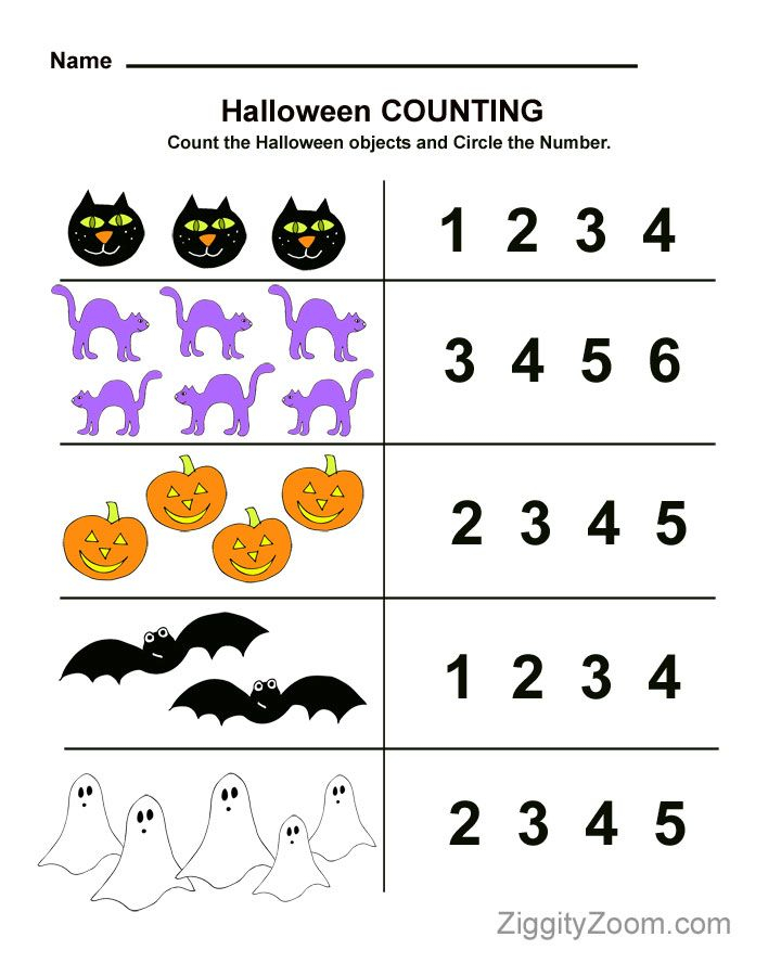 20 Halloween Math Worksheets For Preschool Free