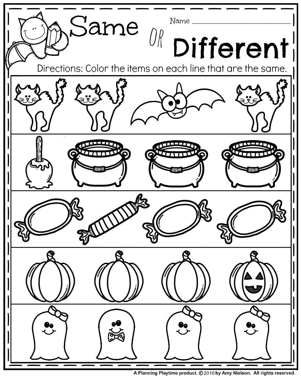 20 Halloween Math Worksheets For Preschool Free