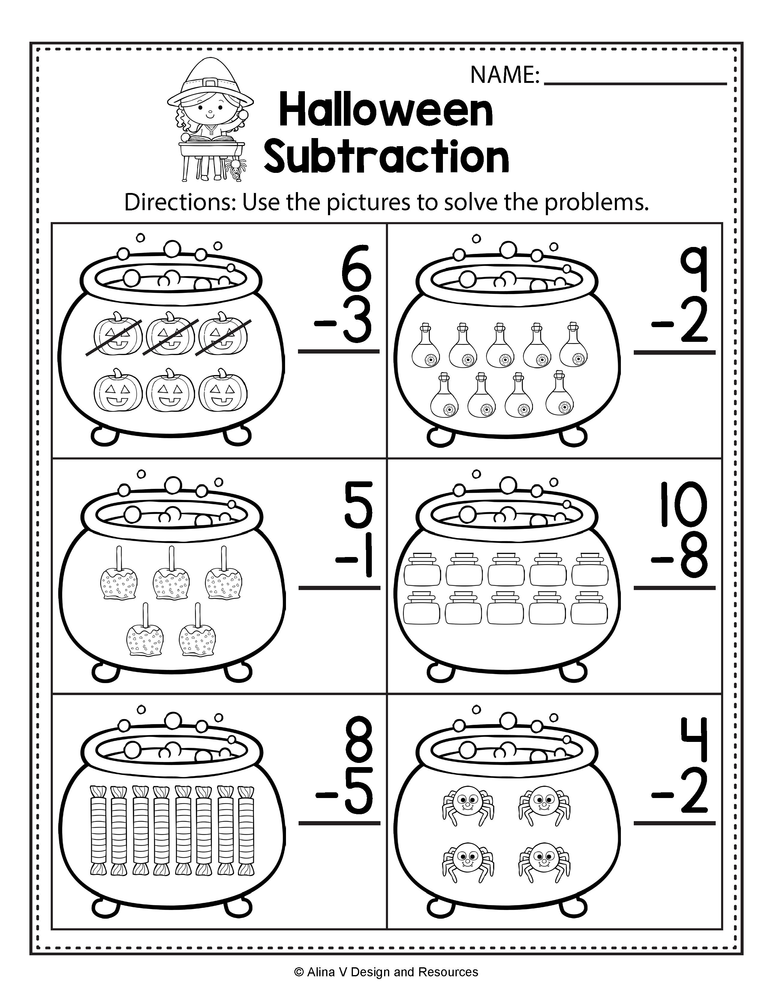 20 Halloween Math Worksheets For Preschool Free